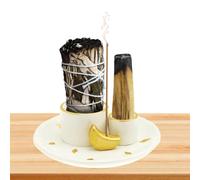 Wear yourself ceramic incense, incense holder burner - elegant ceramic candle burner, the ash collector's design creates a relaxing environment for the room