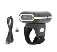 Wearable 2D Ring Barcode Scanner - 2.4G Wireless and Bluetooth Finger Reader for Logistics and Inventory Management - 500mAh Battery - Compatible with Android iOS and
