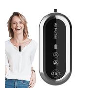 Wearable Air Cleaner - 8cm Portable, Personal Purifier Necklace, Lightweight Ionizer Device | Easy Use Dust Odor Eliminator For Car Office School Travel Compact Fresh Air Breathing Support