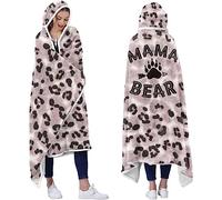 Wearable Blanket Hoodie - Birthday Gifts for Mum from Daughter Son, Mum Gifts for Christmas, Sherpa Cozy Fluffy Fleece Hooded Blanket Personalised Gifts for Wife from Husband, Gift for Women
