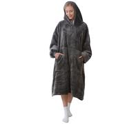 Wearable Blanket Hoodie,Oversized Hoodie Sweatshirt for Adults,Fluffy Fleece Hooded Blanket with Pockets Sleeves,Gifts One Size Fits All
