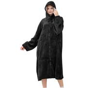 Wearable Blanket Hoodie,Oversized Hoodie Sweatshirt for Adults,Fluffy Fleece Hooded Blanket with Pockets Sleeves,Gifts One Size Fits All