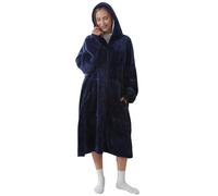 Wearable Blanket Hoodie,Oversized Hoodie Sweatshirt for Adults,Fluffy Fleece Hooded Blanket with Pockets Sleeves,Gifts One Size Fits All