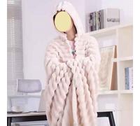 Wearable Blanket Hoodie Soft Velvet Warm Winter Throw 160X130Cm