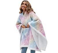Wearable Blanket Hoodie: Winter Blanket, Big Pocket Sweatshirt | Bright Oversized Hoodie For Cold Weather, Warm Cozy Blanket For Home,