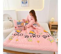 Wearable Blanket with Sleeves, Thick Warm Quilt for Autumn and Winter, Multifunctional as Office Car Blanket, Folds into Pillow