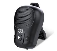 Wearable Bluetooth Speaker, Clip-on Bluetooth 5.4 Portable Speaker Built-in Mics for Hands-Free Music and Calls, Waterproof Outdoor Mini Speakers, 18H Playtime, For Working, Hiking, Running, Black