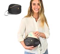 Idaho Jones Mini Breast Pump Bag, Compatible with Elvie Pumps | Black Small Breast Pump Bag with Wrist Strap | Easy to Clean | Padded to Protect Your Pump | Hands-Free Breast Pump Storage Bag