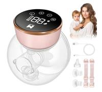 Wearable Breast Pump, Hands-Free Ultra Quiet Electric Breast Pump with 3 Modes & 9 Suction Levels, Leak-Proof Design, 19/21/24MM Flanges, Portable for Nursing Moms