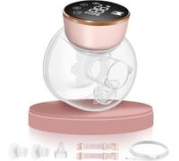 Wearable Breast Pump, Hands-Free Ultra Quiet Electric Breast Pump with 3 Modes & 9 Suction Levels, Leak-Proof Design, 19/21/24MM Flanges, Portable for Nursing Moms