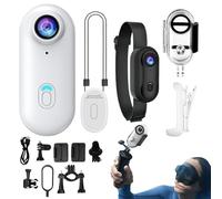 Wearable Camera, Small Action Cam, 1080P Waterproof Vlogging Device, Compact Sports Recorder with 170° Wide Angle Lens, 6.45 x 2.8 x 2 cm, for Biking, Gym, Hiking, and Travel Use