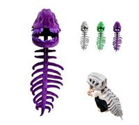 Wearable Dinosaur Skeleton Plush, Dino Skeleton Hat with Spine, 3D Plush Set & PlushSpine for Dress-Up, Parties & Photos