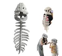 Wearable Dinosaur Skeleton Plush, Dinosaur Skeleton Plush Costume, 3D Wearable Dino Plush Outfit for Adults & Kids (Children)