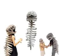 Wearable Dinosaur Skeleton Plush-Funny Creative Fluff-Ified Dinosaur Bones,3D Design Plush Dino Outfit(Small)