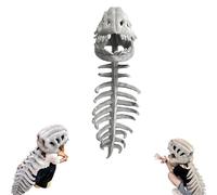 Wearable Dinosaur Skeleton Plush,Realistic Dinosaur Skeleton Costume,Halloween Cosplay Lightweight Dinosaur Fossil Jumpsuit,for Fancy Dress Parties, Adults & Kids