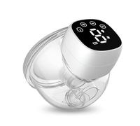 Wearable Electric Breast Pump, Ultra-Silent Operation with Long Battery Life, Rechargeable, Hands-Free Design, 9 Levels/3 Modes, BPA-Free (Twin Pack)(White)