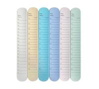 Wearable Erasable Wristband | 6 Pieces Task Recording Reminder Bands Reusable Supplies | Nurses Caregivers Teachers Students Women Men Hospital Stay Travel Working Studying Organization Planning Acces