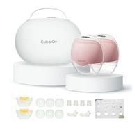 Wearable Hands-Free Breast Pump - Portable Electric Breastfeeding Pump with Multiple Suction Modes, Leakproof Design, LED Display & Travel Case - 120 Milliliters Capacity