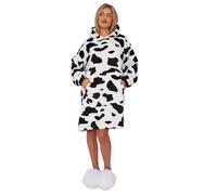 Wearable Hooded Blanket, Soft Sherpa Fleece Snuggle Blanket Hoodie Adult, Oversized Blanket Hoodie, Warm Throw Blanket Sweatshirt Robe Unisex for Women Men Teens (White)
