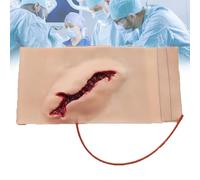 Wearable Leg Wound Hemostasis Control Model, Reusable Wounds Packing Trainer, Simulated Deep Laceration or Stab, Suture Training, for First Aid Practice