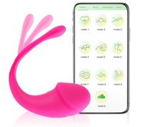 Wearable Love Egg Vibrator Sex Toys for Women-APP Remote Control Soft Silicone Female Vibrator with 10 Vibrating Frequencies - Erotic Sex Toys for Couples (Rose)