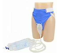 Wearable Men's Portable Urinal, Bottle with Anti-Backflow Switch - 2000ML Reusable Urine Bag for Bedridden & Travel, External Catheter, Male Urinary Incontinence Aid (3 Bags: 1x2000ML+2x1000ML)