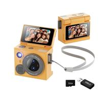 Wearable Miniature Double Lens Thumb Camera 32GB Card 1080P High Clear for Sports Event Pet Accessories Double Lens Thumb Camera