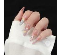 Wearable Nail Tips, Press On Nails, 10 Pieces, Multiple Styles, Cat Eye, French, Sweet, Simple, Removable, XS/S/M Sizes
