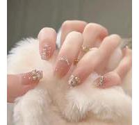 Wearable Nail Tips, Press On Nails, 10 Pieces, Multiple Styles, Cat Eye, French, Sweet, Simple, Removable, XS/S/M Sizes