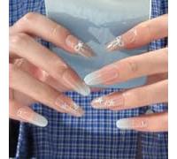 Wearable Nail Tips, Press On Nails, 10 Pieces, Multiple Styles, Cat Eye, French, Sweet, Simple, Removable, XS/S/M Sizes