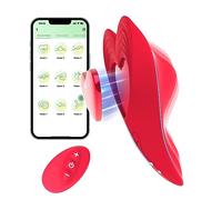 Wearable Panty Vibrator with App Remote Control, Heart Butterfly Clitoral G Spot Vibrator with Strong Magnetic Clip, 10 Vibrating Clitoral Stimulator Massager Adult Sex Toy for Women Couple
