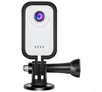 Wearable Patrol Video Recording Camcorders, 2K Mini Body Camera, Portable Small Personal Recorder, Waterproof Sport Action Camera(White)