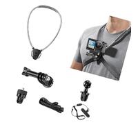 Wearable Phone Holder Neck Bracket for Action Cameras 360 Degree Rotating for First Person View Wearable Phone Grip