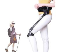 Wearable Power Walking Aid, Exoskeleton Assistance for Walking,3 Level Adjustable Strength,Exoskeleton Booster Equipment Legs Bionic for Elderly, Hiking, Travel & Daily Mobility Support,Left leg M