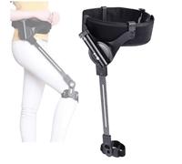 Wearable Robotic Bionic Exoskeleton Walking Assist, Power Walking Aid Exoskeleton Assistance for Walking Leg Lift Adjustable 3 Strength for Adults Elderly Travel/Daily Mobility Support (Right Leg, L)