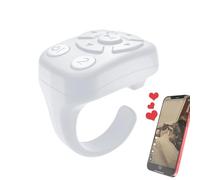 Wearable Scroll Ring - Wireless Clicker Button, Auto Photo Trigger | 1.14x1.26x0.83 Inches, Scrolling Ring, Presentation Control Device, Selfie Video Remote for Smartphone Photography Travel Vlogging