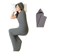 Wearable Sleep Pod Blanket For Adults - 360° Hug For Better Sleep, 4 Sizes (S-XL) With Eye Mask, Portable For Home & Travel(Grey A,XL)