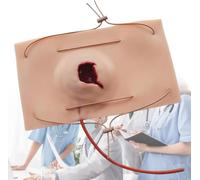 Wearable Stop The Bleed Training Model, Reusable Silicone Gunshot Wound Simulator for Thigh & Arm, Hemorrhage Control Practice Kit for Medical First Aid Training Courses