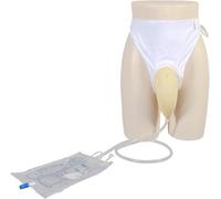 Wearable Urine Bag Urinal, Reusable Portable Male Underpants Comfort Breathable Urinal System, with Collection Urine Bag, Urine Collection Bag for Bedridden Patients