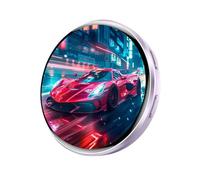Wearable Video Pin - Miniature Electronic Frame for Trade Show | Pocket Slideshow Device with Internal Storage & High Resolution for Travel, Home, Office and Shopping Mall Souvenirs