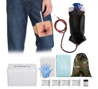 Wearable Wound Packing Task Training Kit, Bleeding Control Trainer for Military First Aid Training, Medical Education