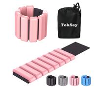 Wearable Wrist & Ankle Weights - (2LB/4LB), Silicone Bracelet Wrist Bangles for Men Women, Workout Resistance Weights for Exercise,Jogging,Yoga,Gym,Strength Training