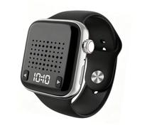 Wearable Wrist Portable Bluetooth Speaker Watch, Magnetic Clip-On Mini Wireless Speaker with Mic for Hands-Free Music Calls Time Display Small Outdoor Wearable for Cycling Running Hiking Travel