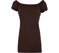 WearAll Ladies Gypsy Boho Stretch Womens Top - Darkbrown 26/28