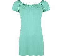 WearAll Ladies Gypsy Boho Stretch Womens Top - Green 26/28