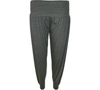 WearAll Ladies Harem Pants Womens Leggings Hareem Trousers - Dark Grey - 12-14