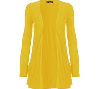 WearAll - Ladies Long Sleeve Pocket Cardigan Womens Top Sizes 8-26