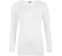 WearAll Ladies Long Sleeve T-Shirt Top Womens Plus Sizes White 24/26