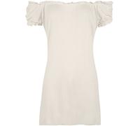 WearAll Ladies Off Shoulder Gypsy Boho Top Womens Plus Size Cream 22/24