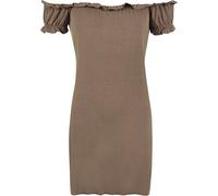 WearAll Ladies Off Shoulder Gypsy Boho Top Womens Plus Size Mocha 16